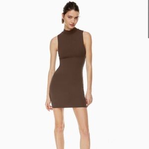 Aritizia Babaton Brown Sleeveless Dress